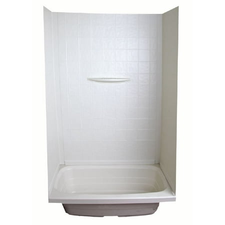 Lippert Components 210400 Shower Surround Better Bath 1 Piece Design 27 Inch Length X 54 Height White Faux Tile Abs Plastic For Use With Bathtub Canada Shower Surround Better Bath, One Piece Bathtub And Surround Canada