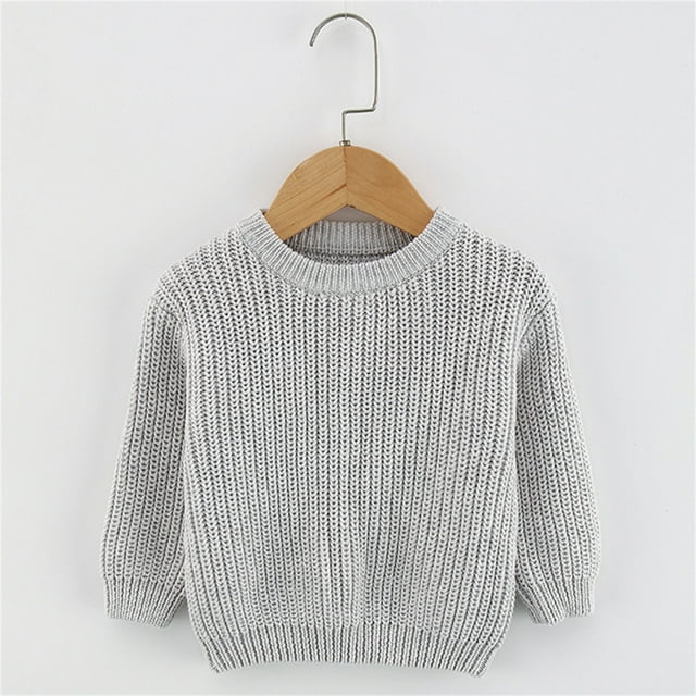 Chandail à Manches Longues pour Enfants, Col Rond, Tricoté, Automne Hiver, Chaud, Chandail, Manteau, Veste, Tenue Musicale pour Filles