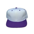 thumbnail image 1 of K & E Apparel Snapback Hat, White Purple, 1 of 1