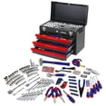thumbnail image 1 of Juego de herramientas WORKPRO 408 Mechanics con caja metálica de 3 cajones, 408 piezas, 1 of 9
