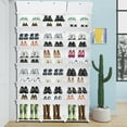 thumbnail image 5 of Ktaxon 36 Cubes 72 Pairs 12 Tiers Portable Shoe Rack, Storage Cabinet for Entryway Hallway, White, 5 of 14
