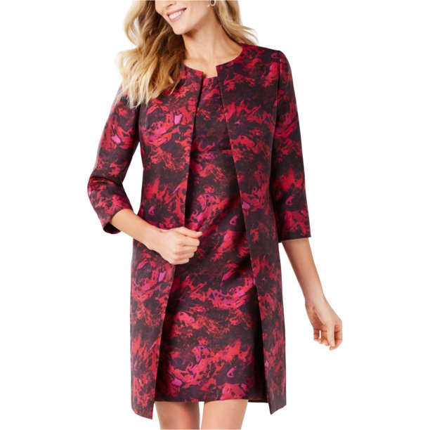 Chaqueta Kasper con frente abierto para mujer, rosa, 18 Kasper Sin botón