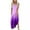 Purple, variant on Finelylove Casual Summer Dresses Semi Formal Dresses For Woman A-line Long Sleeveless Printed Green XXL