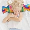 thumbnail image 6 of Candy Pillow With Pillow Core 24.6×9.8in Durable Cord Opening And Closing Design Waterproof And Easy To Install Darkorchid Tie Dye Background Rainbow Colors (2), 6 of 8