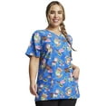 thumbnail image 4 of Dickies EDS Scrubs Top For Women V-Neck Print DK717, XL, Livin' On The Hedge, 4 of 6