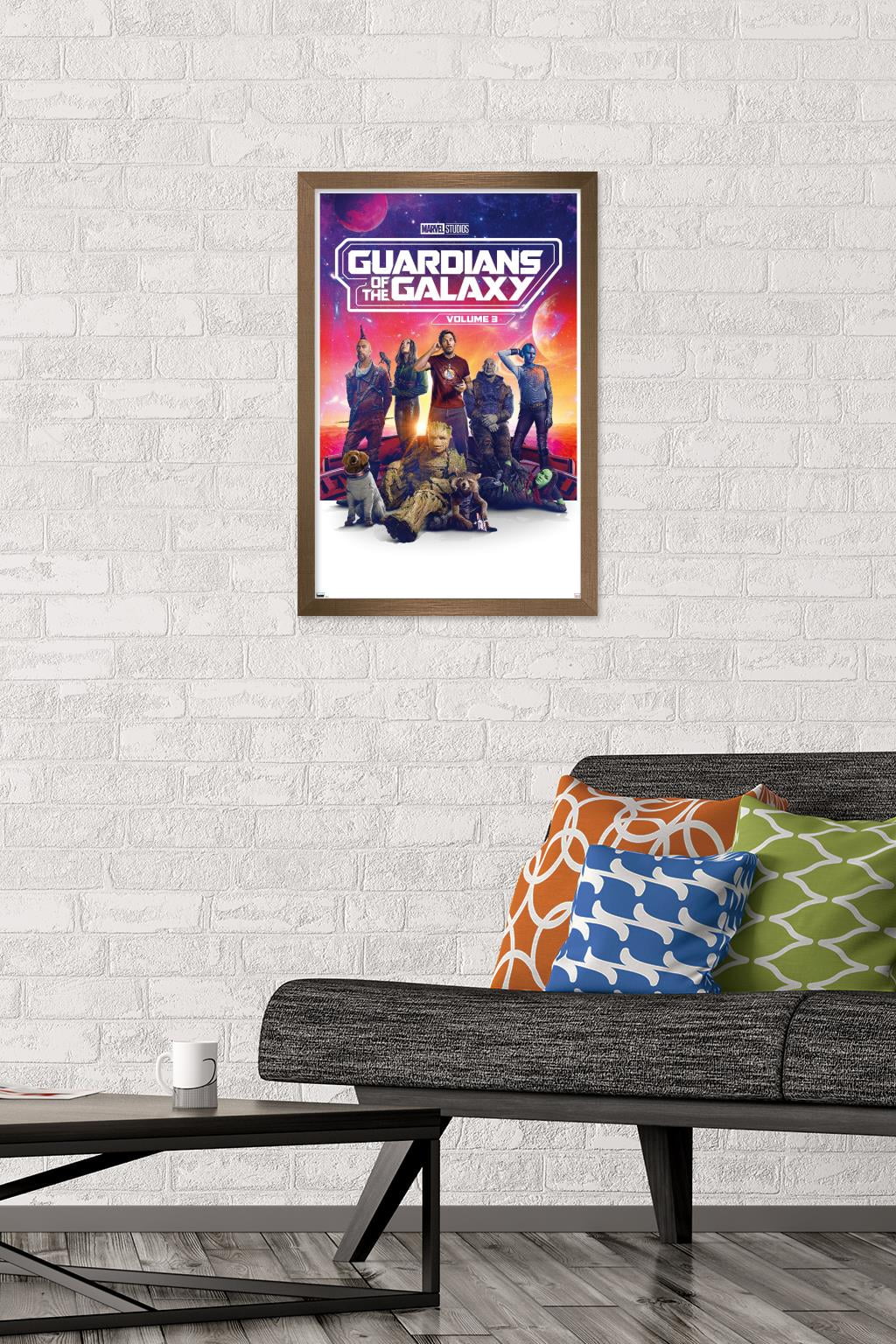 Marvel Guardians of the Galaxy Vol 3 - One Sheet Wall Poster, 14.725" x 22.375" Framed