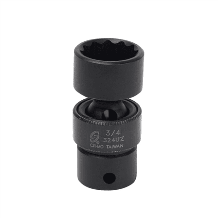 SUNEX 3/8" Dr. 3/4" 12 Point Universal Impact Socket
