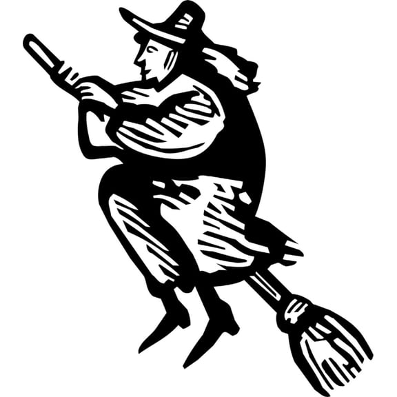 Custom Wall Decal Witch Living Room Sticker Vinyl Wall 16 X 24"