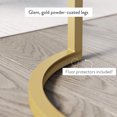 thumbnail image 2 of Nathan James Leighton Drawer Small Oval Writing Desk, White and Gold Finish, 2 of 7