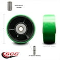 thumbnail image 2 of SCC-6" Green Poly on Cast Iron Wheel Only w/Roller Bearing-3/4"Bore-2000 lb Cpty, 2 of 2