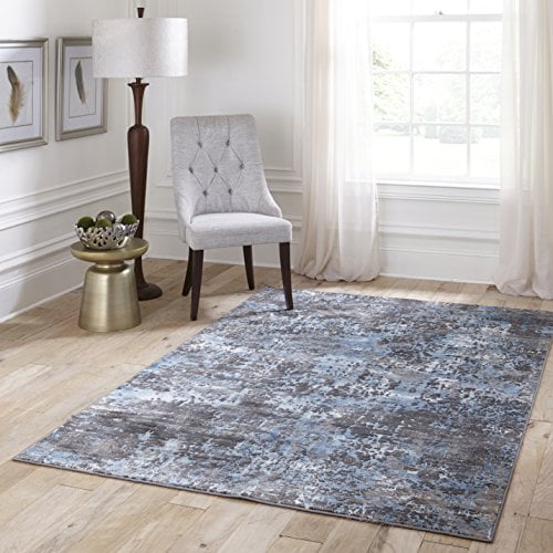 Alfombra rectangular de la colección Momeni Juliet color - carbón, tamaño - 3'3 "X 5 ' Momeni JULIEJU-09CHR3350