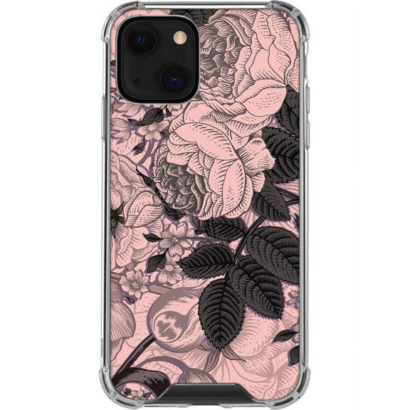 Skinit Floral Patterns Rose Quartz Floral iPhone 13 Mini Clear Case