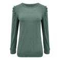 thumbnail image 4 of WEAIXIMIUNG T-Shirts Graphiques Amusants pour Femmes, Chandail Décontracté à Col Rond, Manches Longues, Automne 2024, 4 of 4
