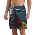 thumbnail image 2 of Balery Surrealist Goat Traje de Baño Estilo Hawaiano para Hombre, Shorts de Secado Rápido con Bolsillos-XX-Large, 2 of 6