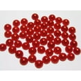 thumbnail image 3 of U8MO 1000 Red Flatback Half Pearl Bead 6mm Flat Back Scrapbook Craft, 3 of 4