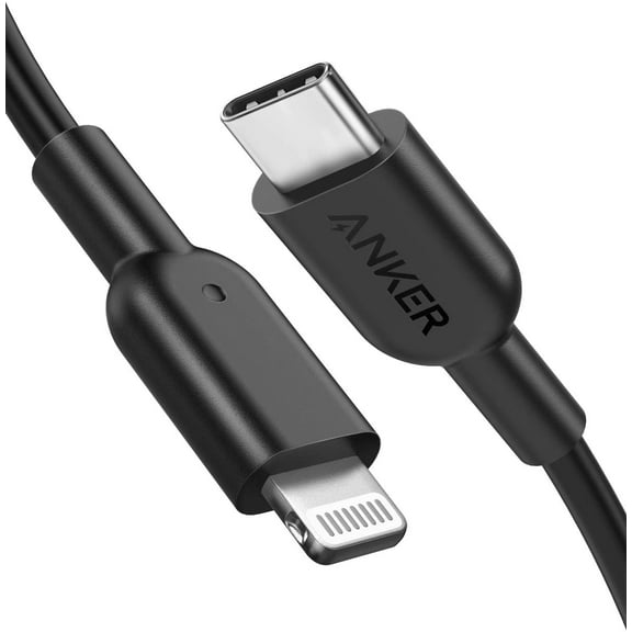 Anker 6ft USB Type C Fast Charging Cable Data Sync Lightning Charger Cable [Black]