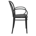 thumbnail image 5 of Compamia Victor XL Resin Outdoor Arm Chair Black, Set of 2, 5 of 7