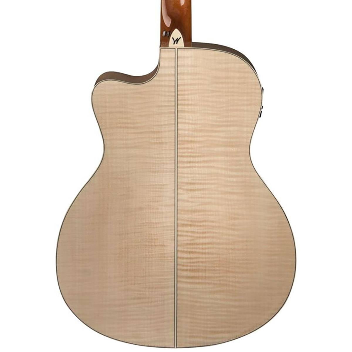 Washburn Apprentice 5 Series AG40CEK Grand        Auditorium Cutaway Acoustic Guitar, Rosewood      Fretboard, Natural