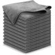 thumbnail image 1 of Paños de limpieza de microfibra grises de 30 cm x 30 cm, 12 paquetes de paños gruesos para cocina, paños de cocina multiusos súper absorbentes y suaves para el hogar JM, 1 of 5