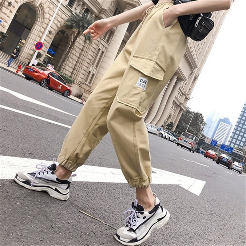 Womens Cargo Trousers Military Army Combat Casual Loose Office Ladies Jogger Pants Tracksuit Bottoms Walmart