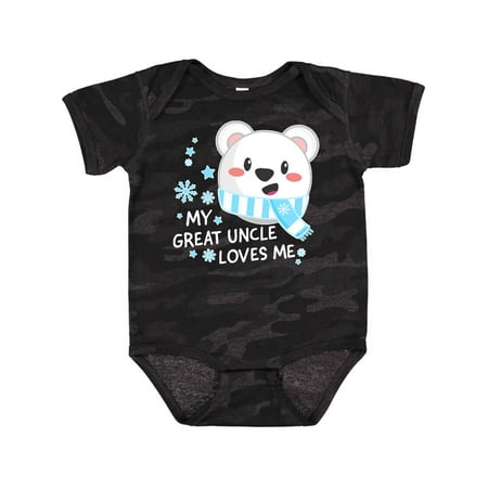 

Inktastic My Great Uncle Loves Me- Polar Bear Gift Baby Boy or Baby Girl Bodysuit