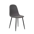 thumbnail image 1 of Silla de Comedor Kessa Muebles Kiero Metal Negro Tela Gris, 1 of 1
