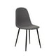 thumbnail image 1 of Silla de Comedor Kessa Muebles Kiero Metal Negro Tela Gris, 1 of 1