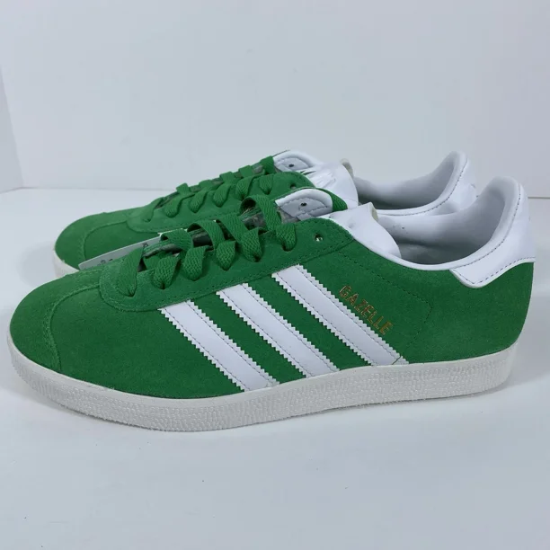 Adidas Gazelle Size 7 Mens Green Cloud Core White Casual Shoes Sneakers IG2092