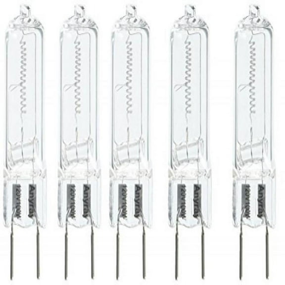 Anyray A1710Y (5)-Pack G8 100W 100-Watt 130 volt Halogen T4 Light GY8.6 bulbs 100Watt 5-Lamps