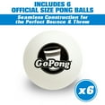 thumbnail image 3 of GoPong 8-Foot Portable Folding Beer Pong / Flip Cup Table (6 Balls Included) - Black, 3 of 6