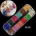 thumbnail image 3 of Joernso Mixed Nail Art Tips DIY Rhinestone Decor Rivet Round Ball Beauty Manicure Tool, 3 of 8