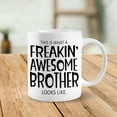 thumbnail image 3 of Brother Gifts Coffee Mugs Cup, Brother Christmas Birthday Graduation Gifts Idea For Sibling Bro In Law From Brother Sister, Brother Father‘s Day Coffee Mug Cup Tea Cup 11oz, Double Side Printed, 3 of 4