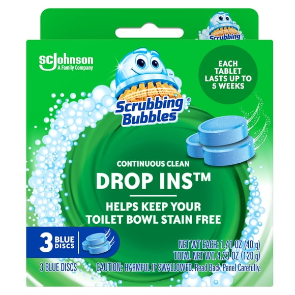 Limpiador de inodoro Scrubbing Bubbles Drop-Ins 3 tabletas