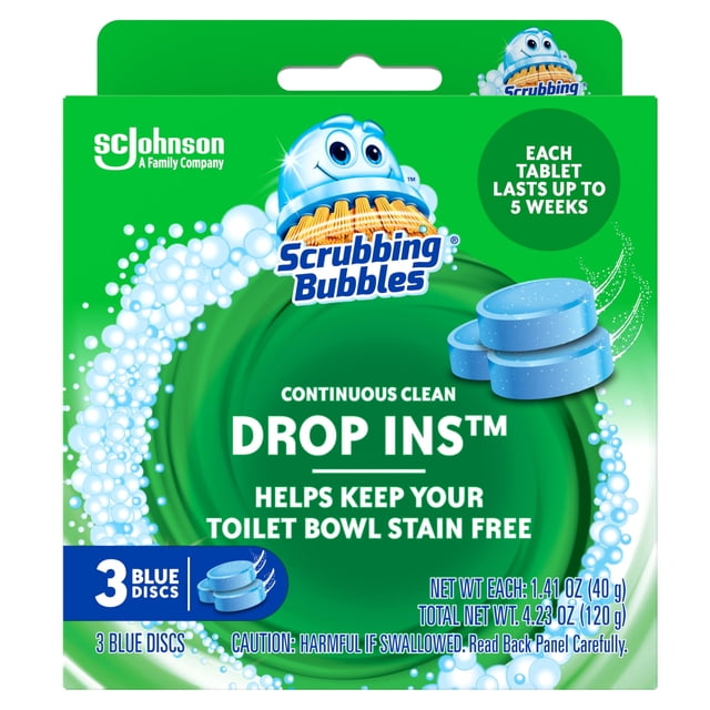 Limpiador de inodoro Scrubbing Bubbles Drop-Ins 3 tabletas