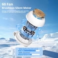 thumbnail image 4 of Portable Silent Mini Bladeless Clip-On Fan, USB Rechargeable, Adjustable 3-Speed Fan for Shirt, Waist, Travel, Outdoor, Office, Travel Accessories, Gift, 4 of 7