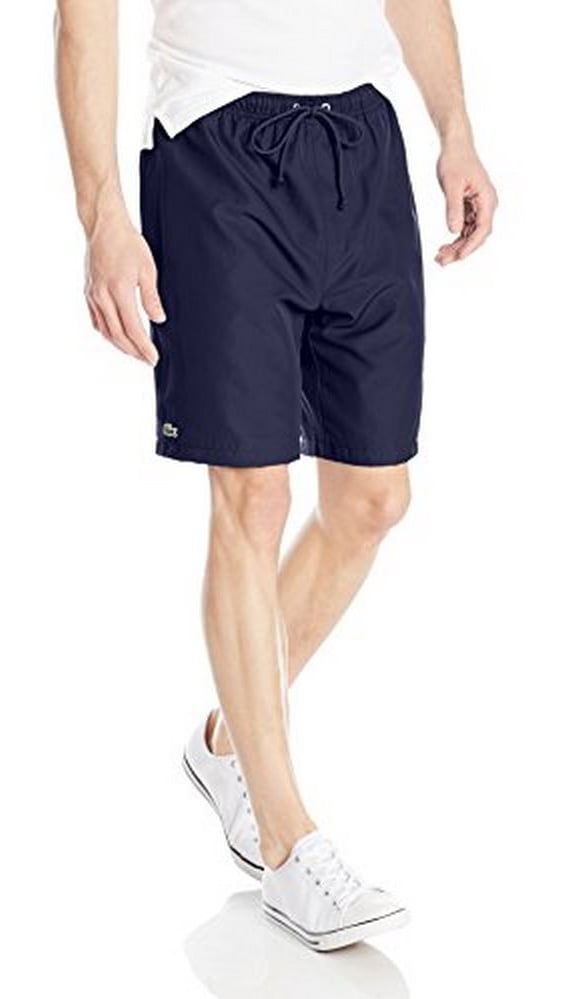 mens navy lacoste shorts