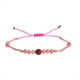 thumbnail image 1 of Nvzi Pulseras de cuentas de piedra hechas a mano para mujer, lindas cuentas de piedra de semilla, pulsera de cuerda ajustable, regalos de joyería de playa de verano, rosa, 1 of 5