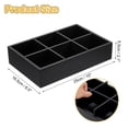 thumbnail image 2 of Organizador de bolsas de té Uxcell, caja de té de madera de pino con 6 compartimentos y mango, soporte organizador de almacenamiento para bolsas de té, suministros de bebidas, paquete de azúcar, negro, 2 of 7