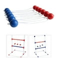 thumbnail image 4 of Bos Balls, juego de 6 pelotas de golf de repuesto reales para juego de nzamiento de escaleras - Juego de pya para jardín al aire libre pa Rojo y azul Sunnimix Bola de escalera, 4 of 8