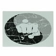thumbnail image 1 of Kung Fu Cutting Board, Fist in Grunge Design Yin Yang Karate Themed Image, Decorative Tempered Glass Cutting and Serving Board, in 3 Sizes, by Ambesonne, 1 of 2