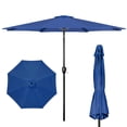 thumbnail image 1 of Sombrilla de patio iPower de 9 pies con inclinación y manivela, azul, 1 of 7