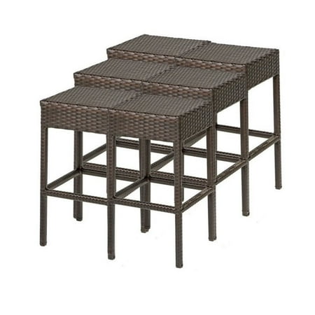 Tkc Napa Backless Outdoor Wicker Bar Stools In Espresso Set Of 6 Canada - Outdoor Bar Furniture Canada Tkc Napa Backless Outdoor Wicker Bar Stools In Espresso Set Of 6 Canada - Outdoor Bar Furniture Canada