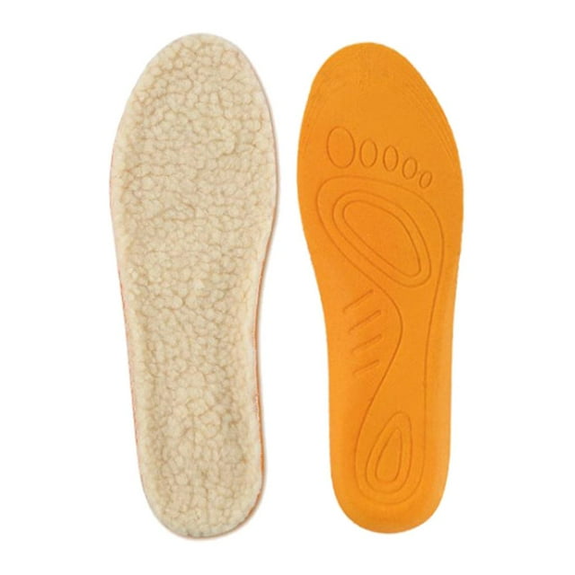 Semelles Intérieures Douces et Chaudes Résistantes à l'Usure pour Chaussures Bottes Inserts Beige 40-42