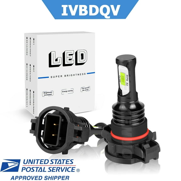 IVBDQV Ice Blue Bulbs for Dodge Caliber 2010-2012 8000K 100W 5202 LED Headlight Fog Lights 2Pcs