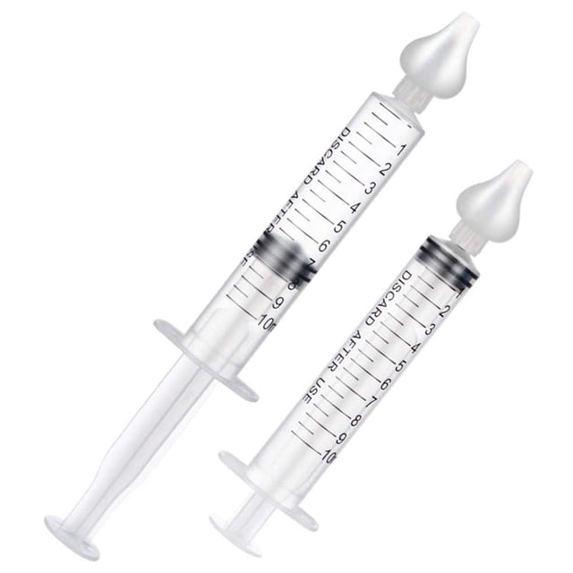 Irrigador Nasal portátil para bebé, jeringa para limpieza de nariz, tubo de aguja, aspirador Nasal de silicona, 2 uds. Inevent BA001036-00