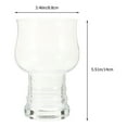 thumbnail image 2 of FELTECHELECTR Drinking Cups Whiskey Glasses Transparent Glass 2Pcs 8.8X8.8X14CM, 2 of 6