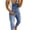 Light Blue, variant on Sunisery Women Casual Stretch Adjustable Denim Bib Pants Baggy Overall Plus Size Wide Leg Jeans Jumpsuits