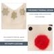 thumbnail image 2 of Ropa para perros con estampado de alce, disfraz navideño transpirable para cachorros, talla S, color blanco, 2 of 7