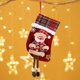 thumbnail image 1 of 1 media de NavidadDecoración navideñaCalcetines de Papá NoelMuñecos de tartánMedias de pelusaColgantes para el árbol de Navidad, 1 of 5