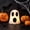 Black-C, variant on Vintage Halloween Flickering LED Candle Lantern, Castle Bat Pumpkin Hanging Tabletop Night Light for Tiered Tray Home Party Decor